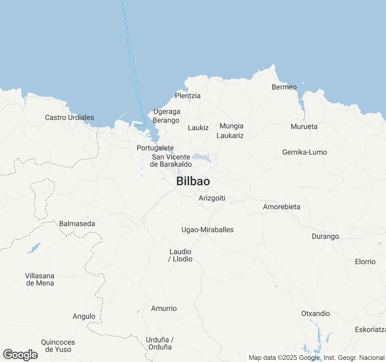 Map of Bilbao