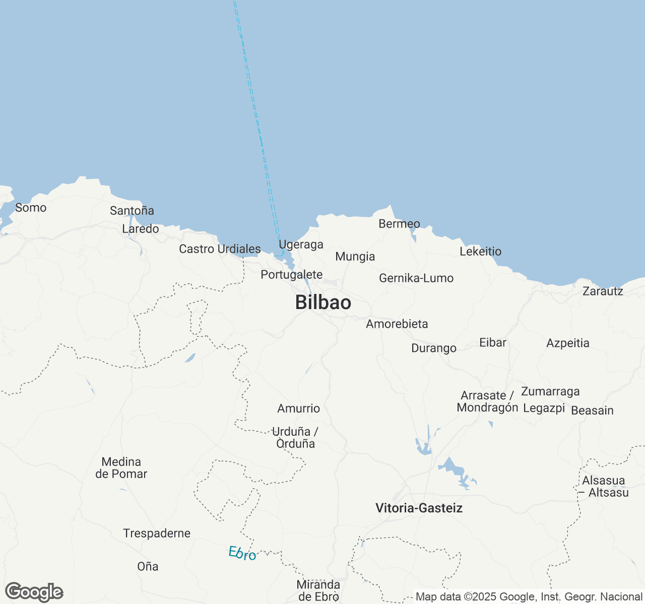 Map of Bilbao